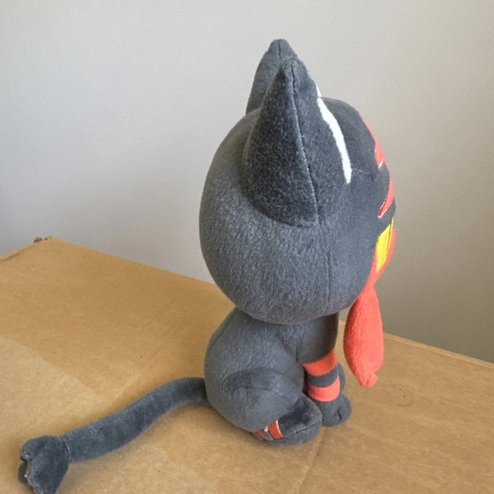 Pokemon Litten 8 in‎ Stuffed Plush Doll FLAW: Tag Removed